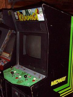 Green!  Rampage upright cabinet.
